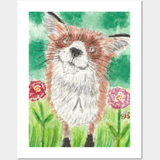 Cute fox nature Posters and Art